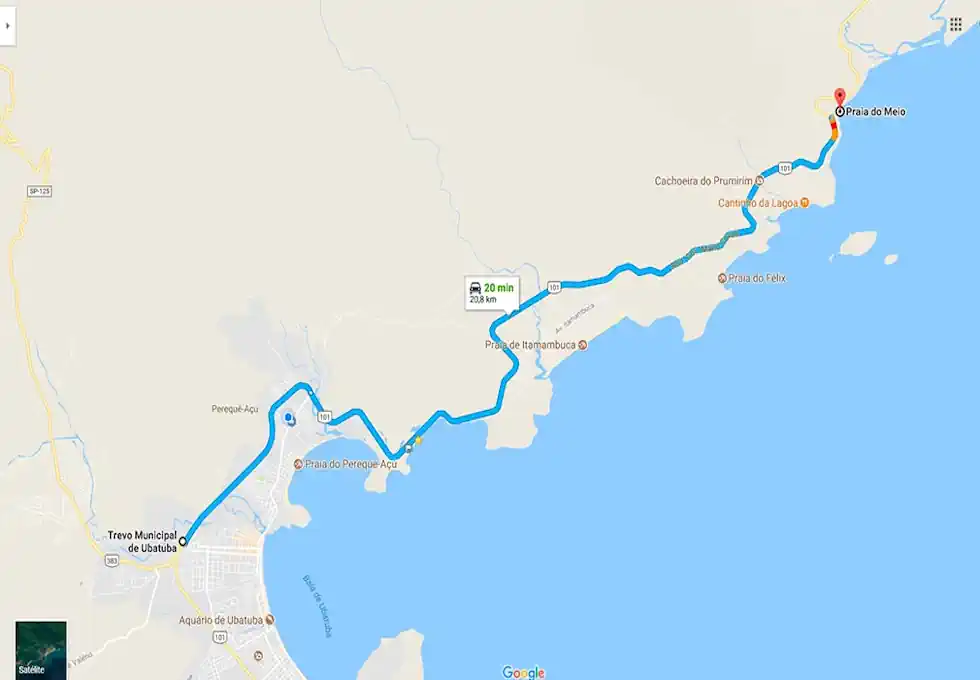 Conheça a Praia do Meio em Ubatuba