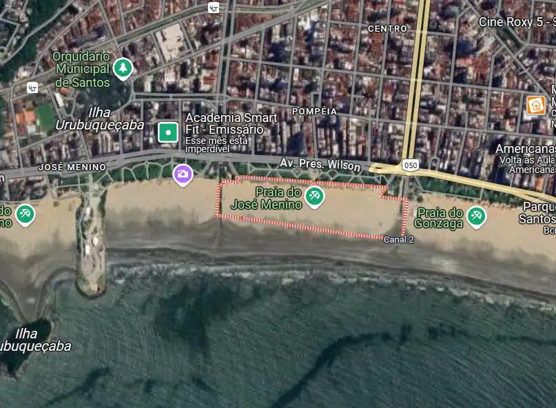 A Praia do José Menino é boa? É Própria para Banho? Confira a estrutura da Praia 3 Localização Praia do José menino