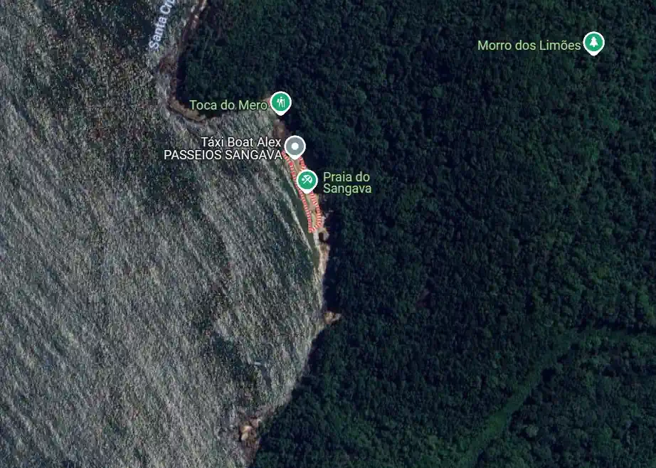 Onde fica a Praia do Sangava