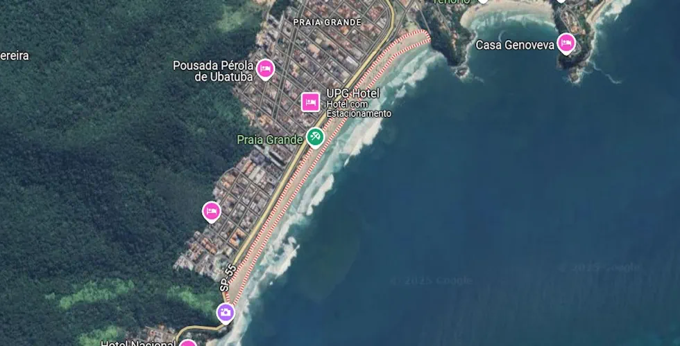 Onde fica a praia grande em ubatuba