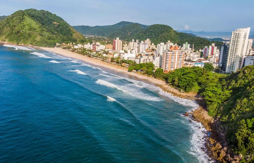 Praia do Tombo em Itanhaém é Boa